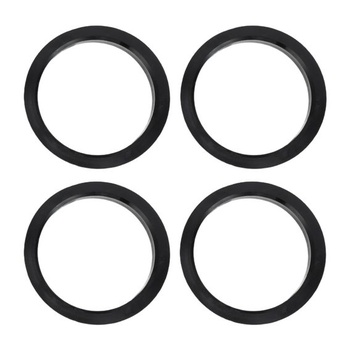 INFINAUTO Strediace krúžky pre náboje kolies, 4 kusy, pre náboje kolies, ABS plast, 61,4 mm