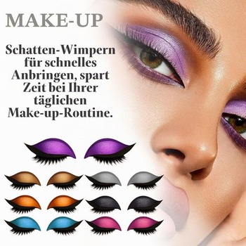 7 párov očných tieňov a náplastí na riasy, 2 v 1 samolepky na očné tiene, trblietavé očné tiene a riasy,