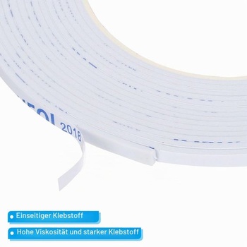 PATIKIL 5m samolepiaca tesniaca páska, 5mm (Š) x 2mm (H) Tesniaca páska na okná a dvere, penová lepiaca