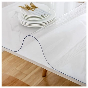 Priehľadný 2mm PVC chránič stola, utierateľný a vodeodolný…