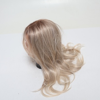 Esmee Dlhé rovné blond parochne pre ženy s ofinou, prírodné syntetické vlasy, ombré parochňa pre
