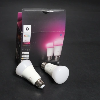 Žiarovka Philips Hue Smart LED A60, biela a farebná ambientná žiarovka, pätica E27, 6W, plnospektrálna