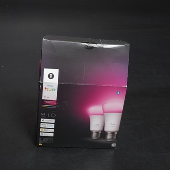 Žiarovka Philips Hue Smart LED A60, biela a farebná ambientná žiarovka, pätica E27, 6W, plnospektrálna
