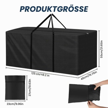 Úložný vak na záhradné vankúše AOOWU, úložný vak na záhradné vankúše s obojstrannou rukoväťou,