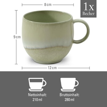Hrnek Villeroy & Boch Perlemor Alga s uchem 11,5x9x7,5 cm, podobně jako...
