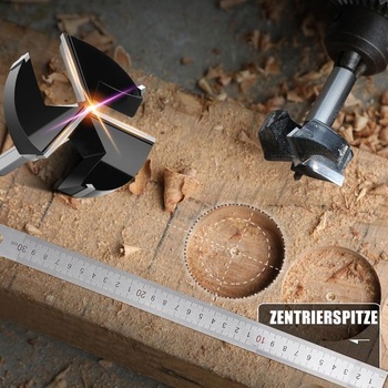 Forstnerov vrták 55,5 mm, vrták do dreva, okrúhla stopka do dreva, dĺžka 92 mm