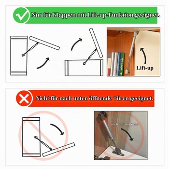 Plynová pružina, 2 kusy, hydraulická/pneumatická, držiak plynovej pružiny do kuchynskej skrinky,