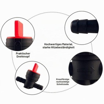 Univerzálny palivový kohút/ventil 8 mm pre krovinorezy, kosačky na trávu a záhradné traktory,