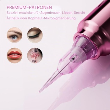 Biomaser ihly pre semipermanentný make-up, 20 kusov, univerzálne kazetové ihly, špeciálne pre