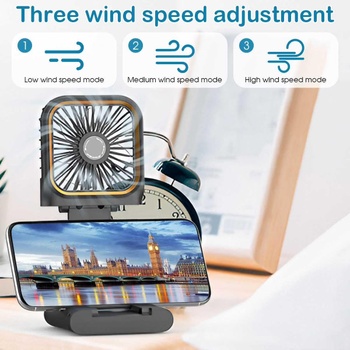 Prenosný ventilátor LULUWA mini 4v1, modrý