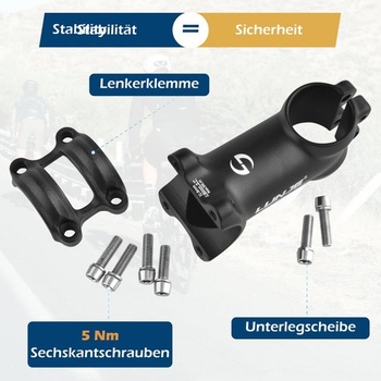 Predstavec TRIWONDER 31.8, nastaviteľný predstavec riadidiel 70 mm 80 mm 90 mm 100 mm 110 mm 120 mm,