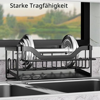 Držák na houbičku do kuchyňského dřezu - Kuchyňský dřez s držákem na utěrku, držák na houbičku,