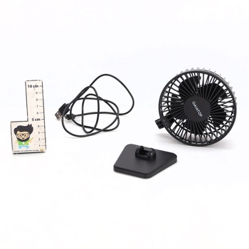 Gaiatop USB stolní ventilátor, malý, ale výkonný, přenosný, tichý, 3 rychlosti větru, stolní osobní