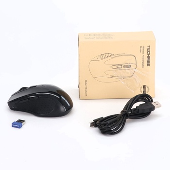 TechRise Bluetooth myš, 2,4G bezdrôtová myš (BT 5.0/3.0 + 2.4G) 4800 DPI dobíjacia ergonomická myš,