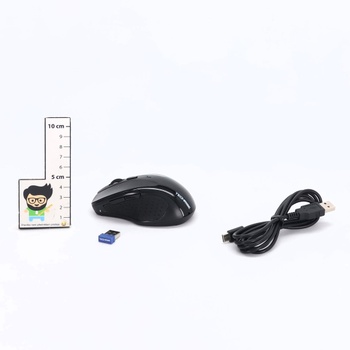 TechRise Bluetooth myš, 2,4G bezdrôtová myš (BT 5.0/3.0 + 2.4G) 4800 DPI dobíjacia ergonomická myš,