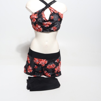 JASAMBAC Tankini Plus Size, dámské plavky s korekcí bříška. Dámská trojdílná sada bikin, horní díl