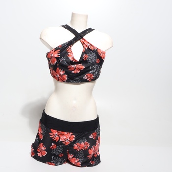 JASAMBAC Tankini Plus Size, dámské plavky s korekcí bříška. Dámská trojdílná sada bikin, horní díl