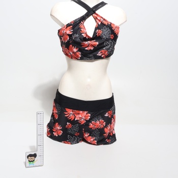 JASAMBAC Tankini Plus Size, dámske plavky s korekciou bruška. Dámska trojdielna sada bikín, horný diel