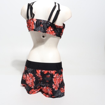 JASAMBAC Tankini Plus Size, dámské plavky s korekcí bříška. Dámská trojdílná sada bikin, horní díl