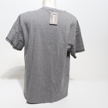 Pánske šedé tričko HMIYA Henley XXL