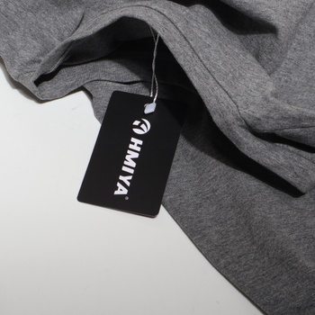 Pánske šedé tričko HMIYA Henley XXL
