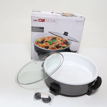 Clatronic® Party Pan | Multifunkční pánev na vaření, smažení a další | Pekáč s keramickým povrchem