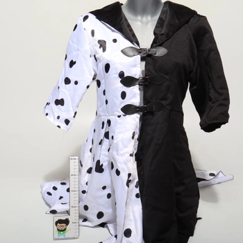 Kostým Cruella Detský veľ. M KUJAIS