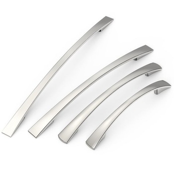 NÁBYTOK 5 kusov Úchytky na skrinky a kuchyne Rozteč otvorov 128 mm Kartáčovaný nikel 128 mm 5 kusov