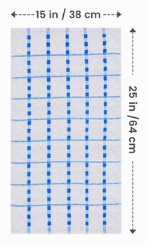 Utopia Towels - 12 kusov kuchynských utierok, bavlnená utierka 38 x 64 cm - možno prať v práčke (modrá a