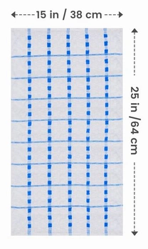 Utopia Towels - 12 kusů kuchyňských utěrek, bavlněná utěrka 38 x 64 cm – lze prát v pračce (modrá a