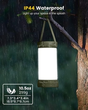 Dobíjacia kempingová lampa Glocusent