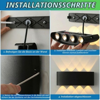 LED nástenné svetlá CHEVVY, 2 ks