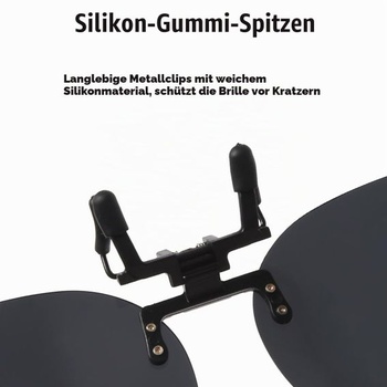 Slnečné okuliare Long Keeper s klipom pre ženy aj mužov, polarizované, okrúhle, s UV ochranou, tmavo šedé