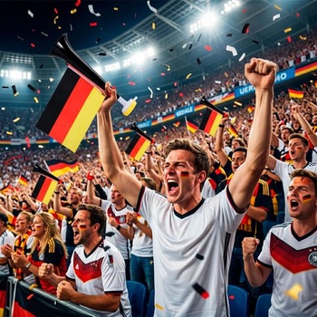 Súprava 4 kusov nemeckých fanúšikovských predmetov pre významnú futbalovú udalosť v roku 2026 - 2x