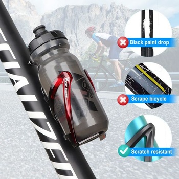 Držiak na fľašu na bicykel, vylepšená verzia, odolný, nerozbitný, ľahký, modrý