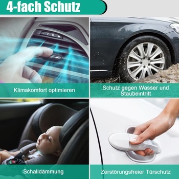 Tesnenie dverí automobilu samolepiace 10,2 m - 5-komorové gumové tesnenie EPDM