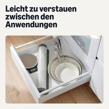 Keramický riad Amazon Basics s nepriľnavým povrchom, sada 3 panvíc, vhodný pre všetky varné