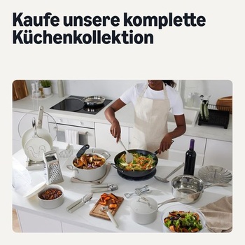 Keramický riad Amazon Basics s nepriľnavým povrchom, sada 3 panvíc, vhodný pre všetky varné