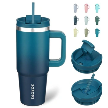 BJPKPK 900ml izolovaný hrnek z nerezové oceli s uchem,…