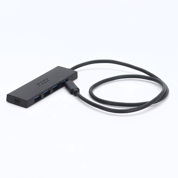 Acer USB-C HUB 3.0 s USB-C napájaním, ultratenký viacportový húb so 4 portami a USB 3.0 adaptérom pre