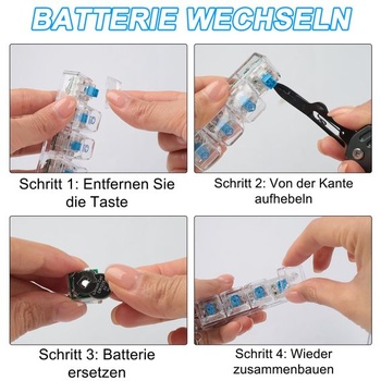 2dielna svietiaca hračka Fidget Keyboard - 2 režimy svietenia, prívesok na kľúče Fidget, mini klávesnica