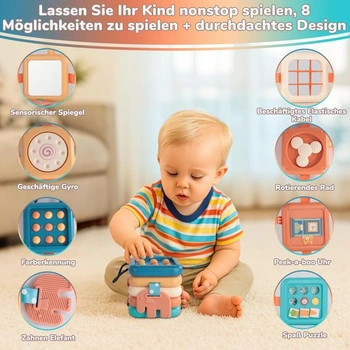 Cestovní hračka v letadle - aktivní tabule pro děti, Montessori hračka, sešit aktivit na cesty v