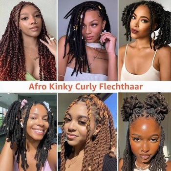 Objemové zaplietanie afro kučeravé vrkôčiky, Marley Twist, predlžovanie vlasov pre dredy a mini opravné