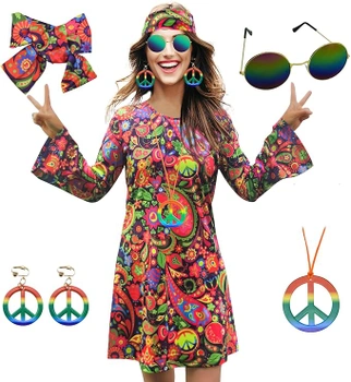 Karnevalový hippie kostým Mryuwb, vel. L