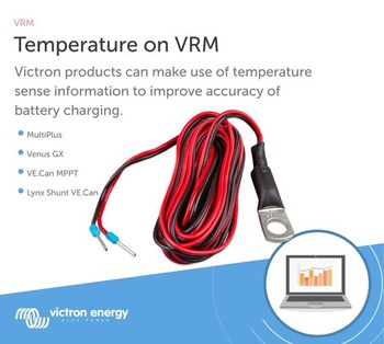 Teplotný senzor Victron Energy pre zariadenia Quattro, MultiPlus a GX, jedna veľkosť