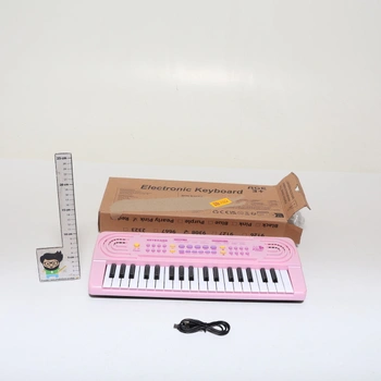 Elektronické klávesy pre deti vo veku 3, 4, 5, 6, 7 a 8 rokov, piano s mikrofónom, multifunkčné