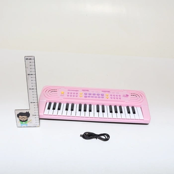 Elektronické klávesy pre deti vo veku 3, 4, 5, 6, 7 a 8 rokov, piano s mikrofónom, multifunkčné