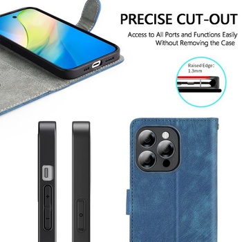 Kožený kryt na telefón pre Motorola Edge 70 Fusion, peňaženka s RFID ochranou, magnetické ochranné