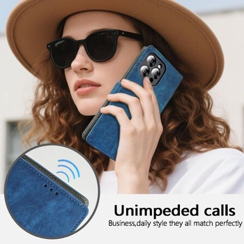 Kožený kryt na telefón pre Motorola Edge 70 Fusion, peňaženka s RFID ochranou, magnetické ochranné