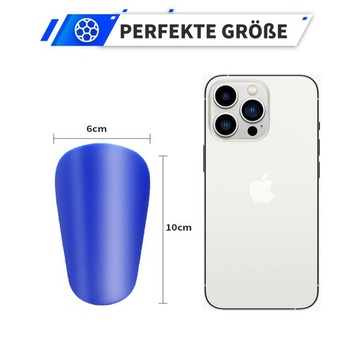 Mini chrániče holení na futbal, pre deti, teenagerov a dospelých, čierno-modré
